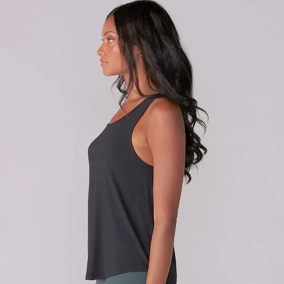 Tavi Active Sold @Neiman Marcus Ebony Tempo Tank XS Classic Silhouette &Cut Outs - Picture 3 of 8
